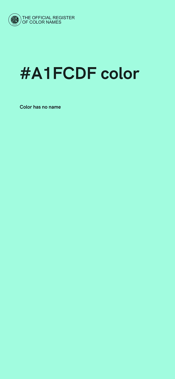 #A1FCDF color image