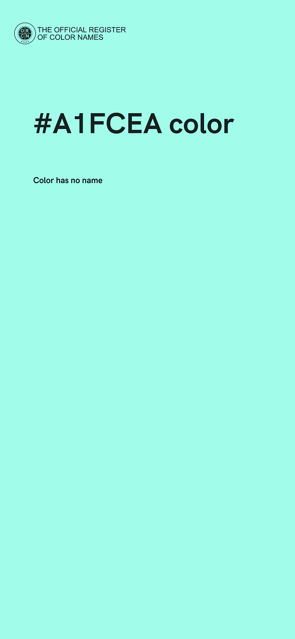 #A1FCEA color image