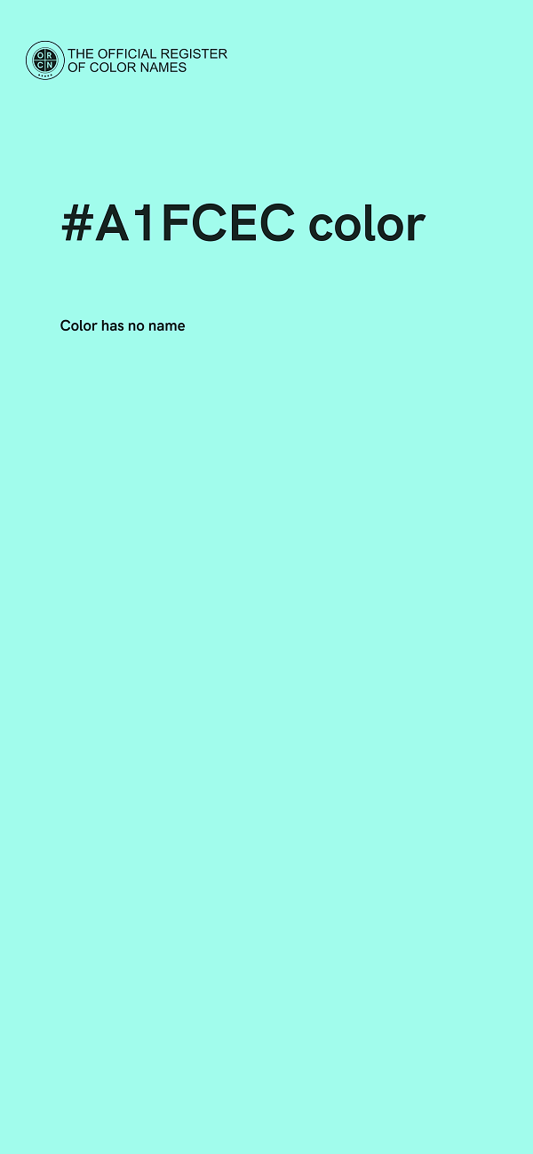 #A1FCEC color image