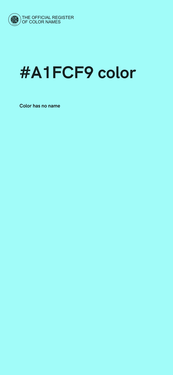 #A1FCF9 color image
