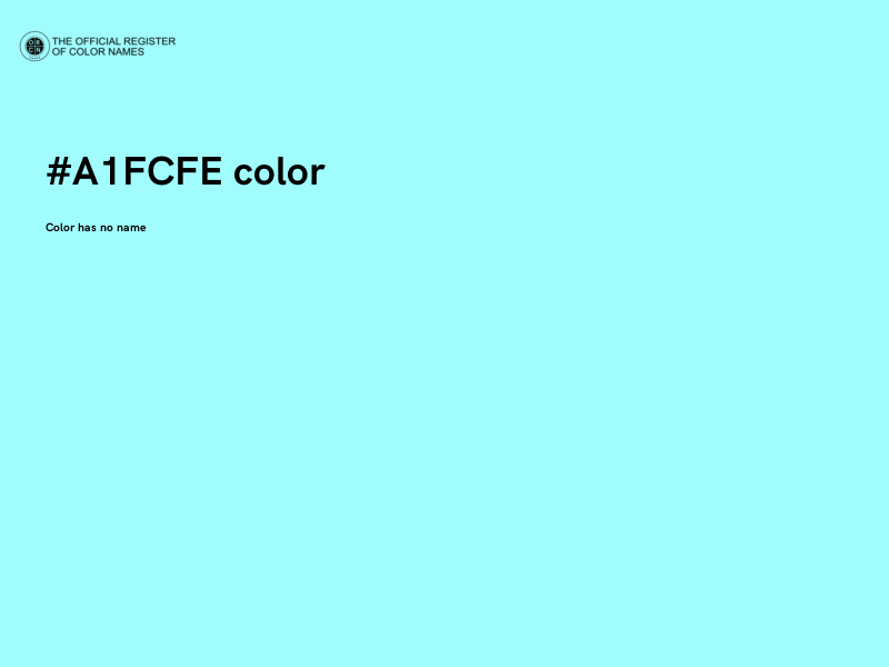 #A1FCFE color image