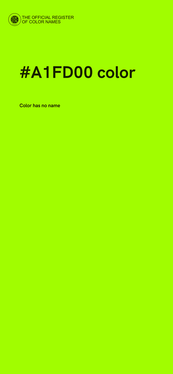#A1FD00 color image