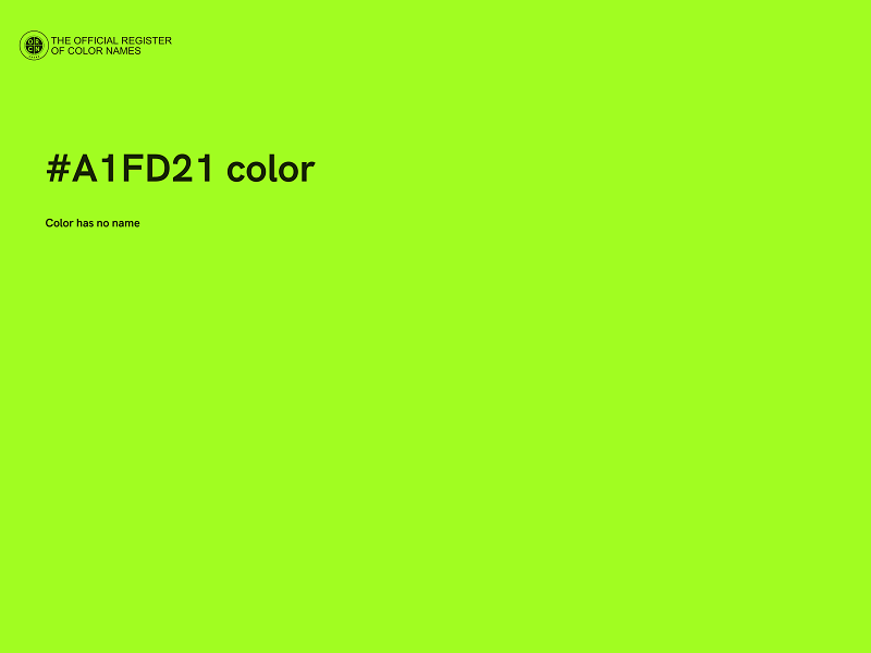 #A1FD21 color image