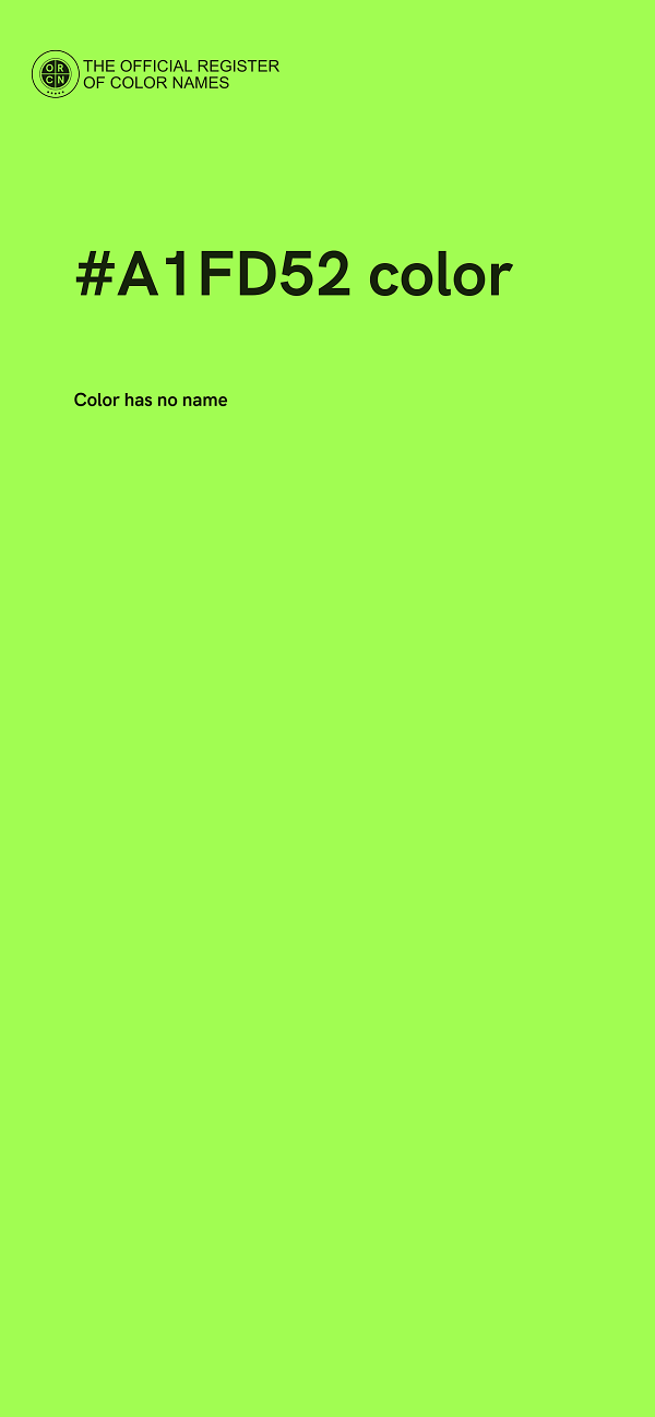 #A1FD52 color image
