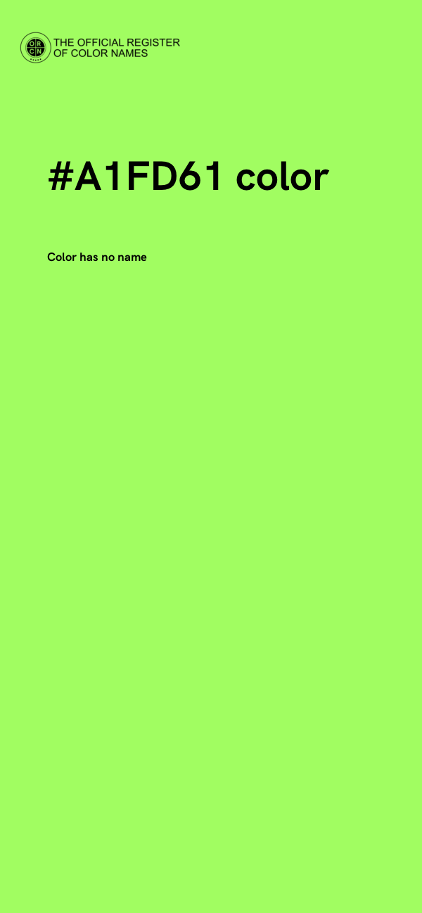 #A1FD61 color image