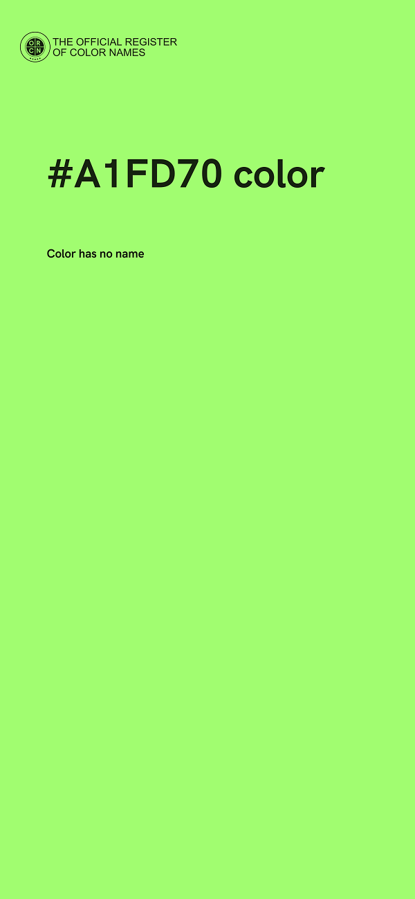 #A1FD70 color image