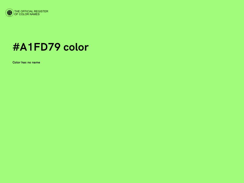 #A1FD79 color image