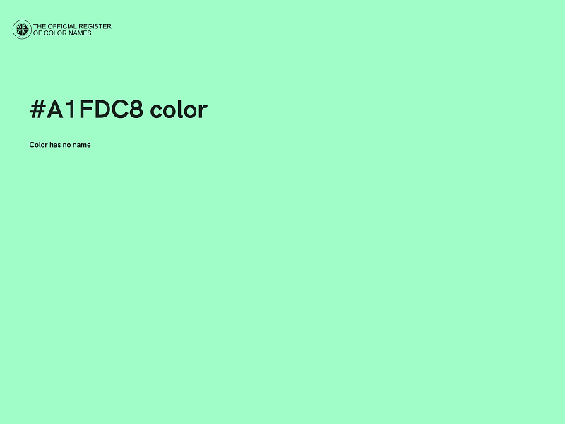 #A1FDC8 color image