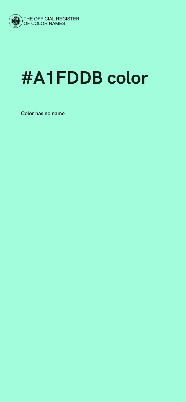 #A1FDDB color image