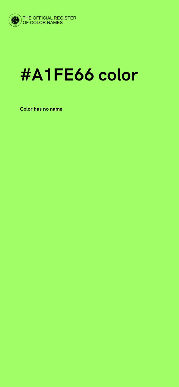 #A1FE66 color image