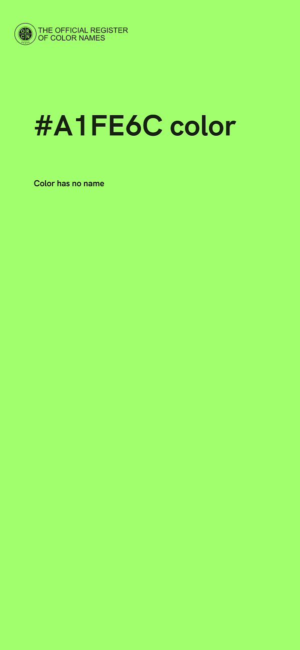 #A1FE6C color image