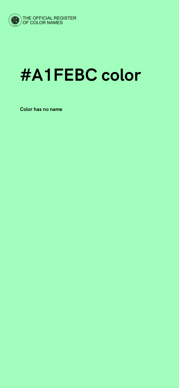 #A1FEBC color image