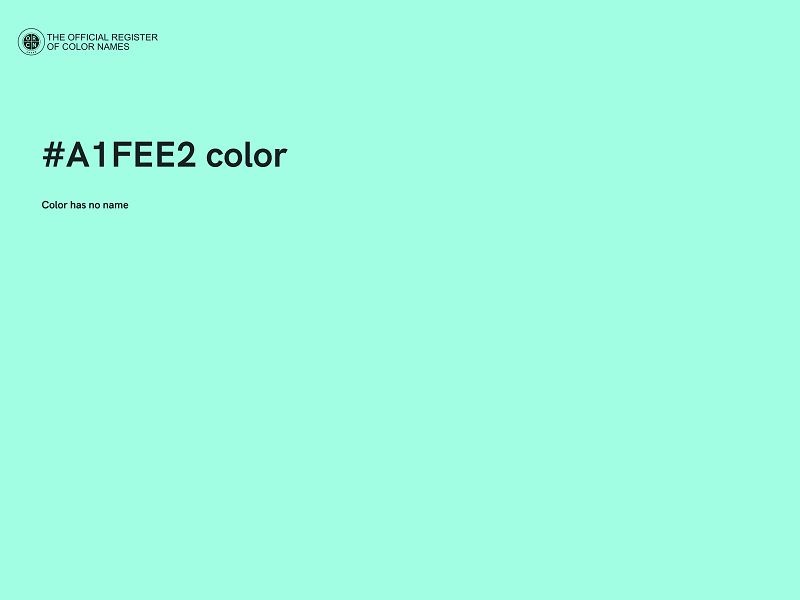 #A1FEE2 color image