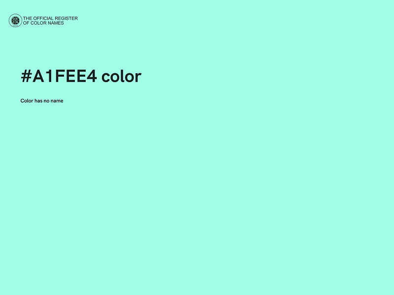 #A1FEE4 color image