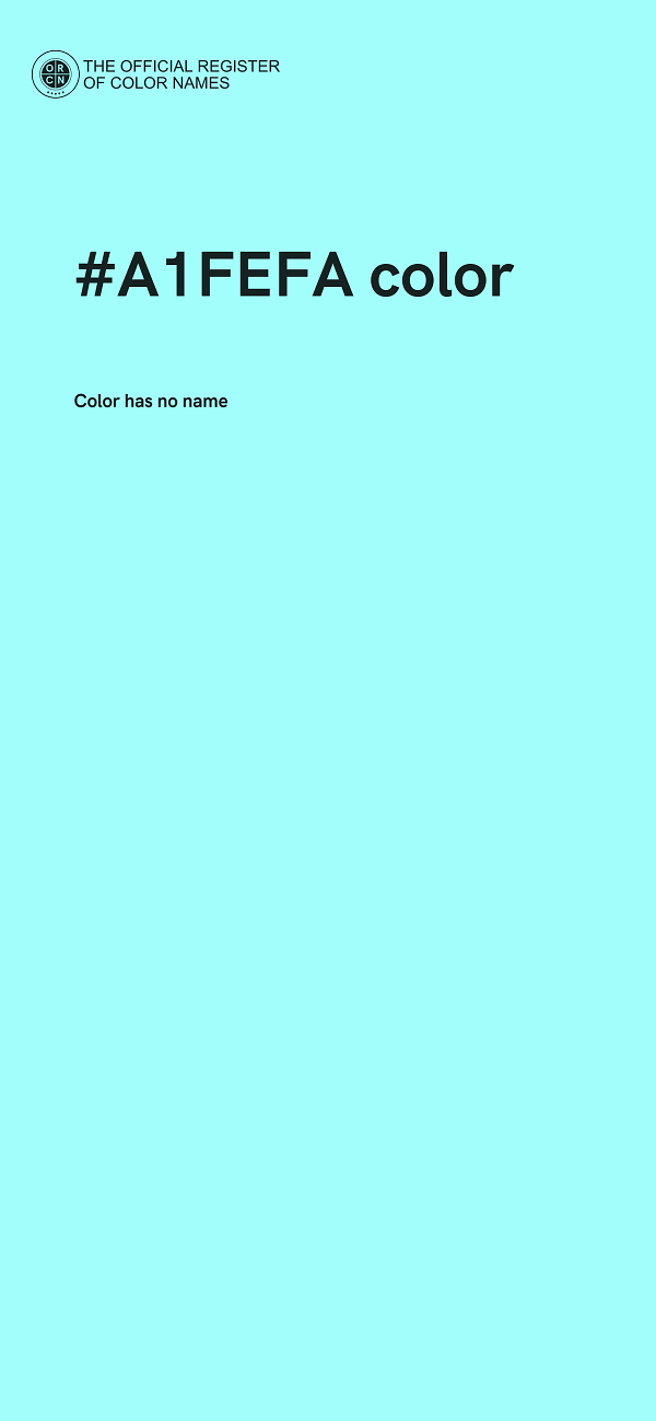 #A1FEFA color image