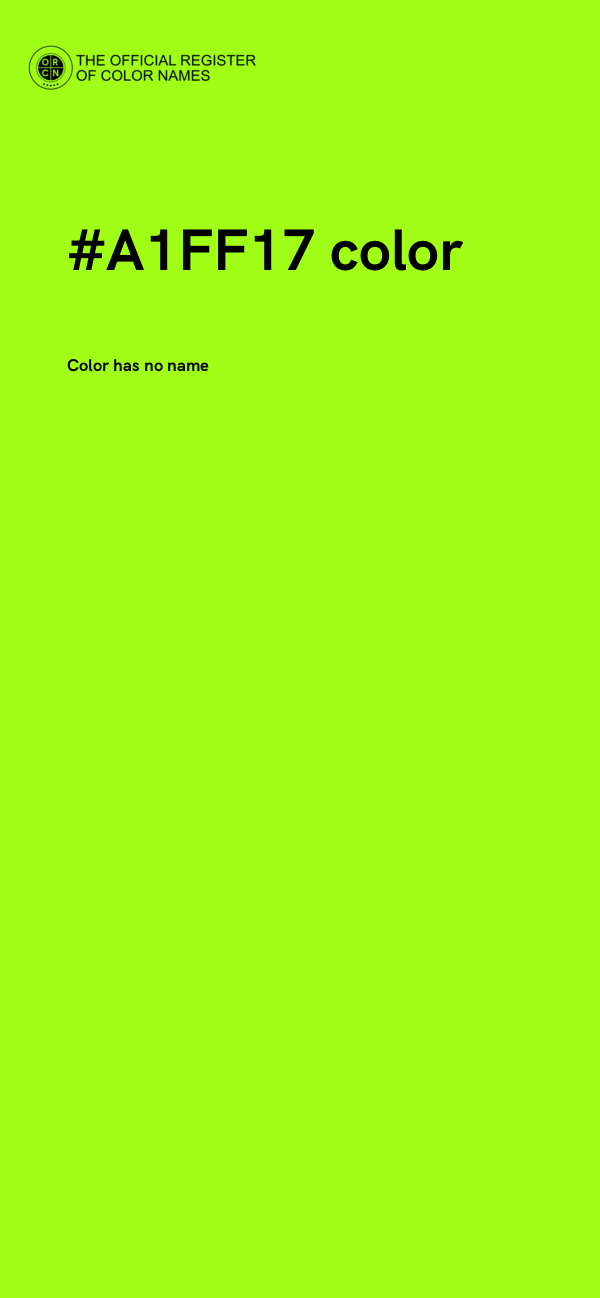 #A1FF17 color image
