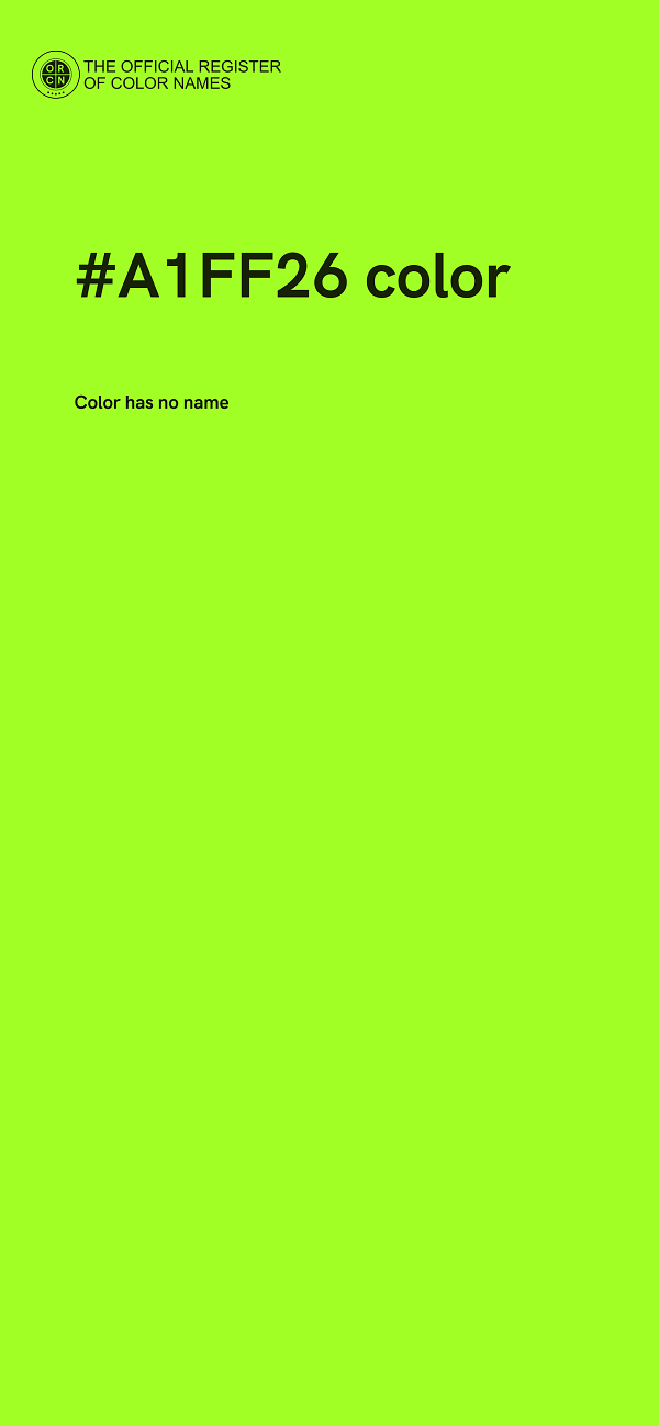#A1FF26 color image