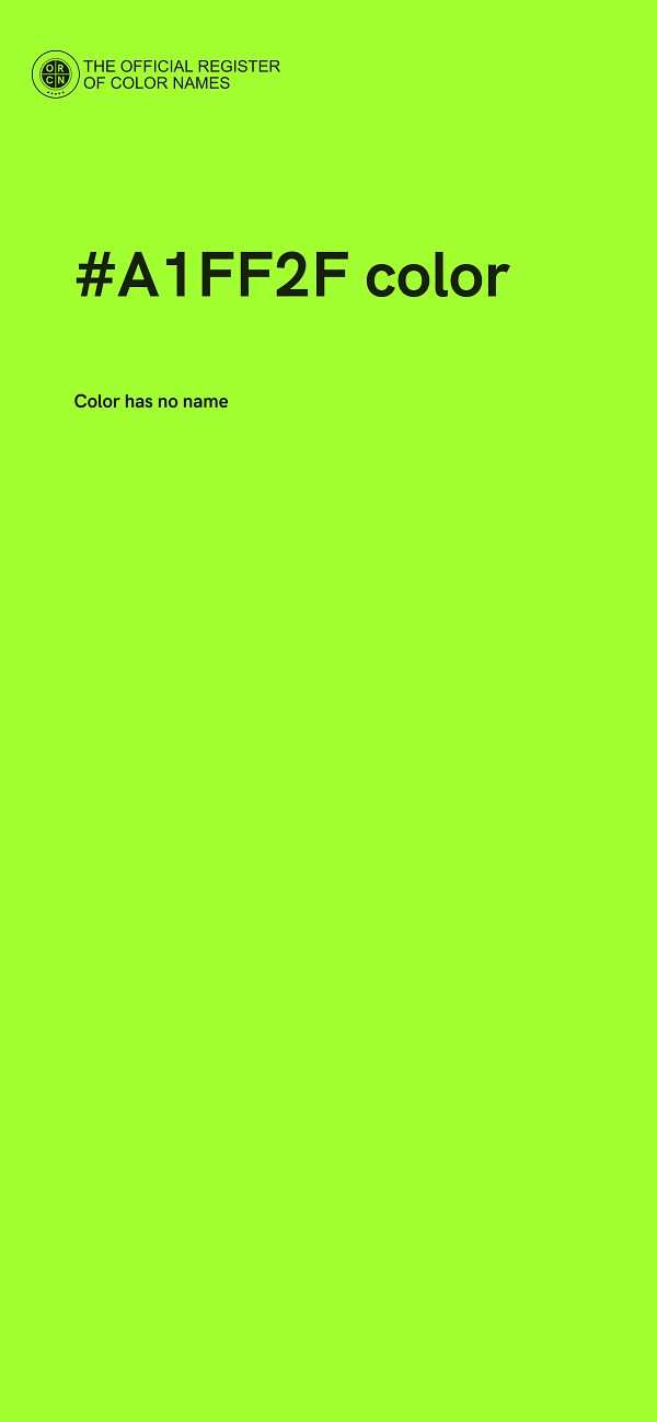 #A1FF2F color image