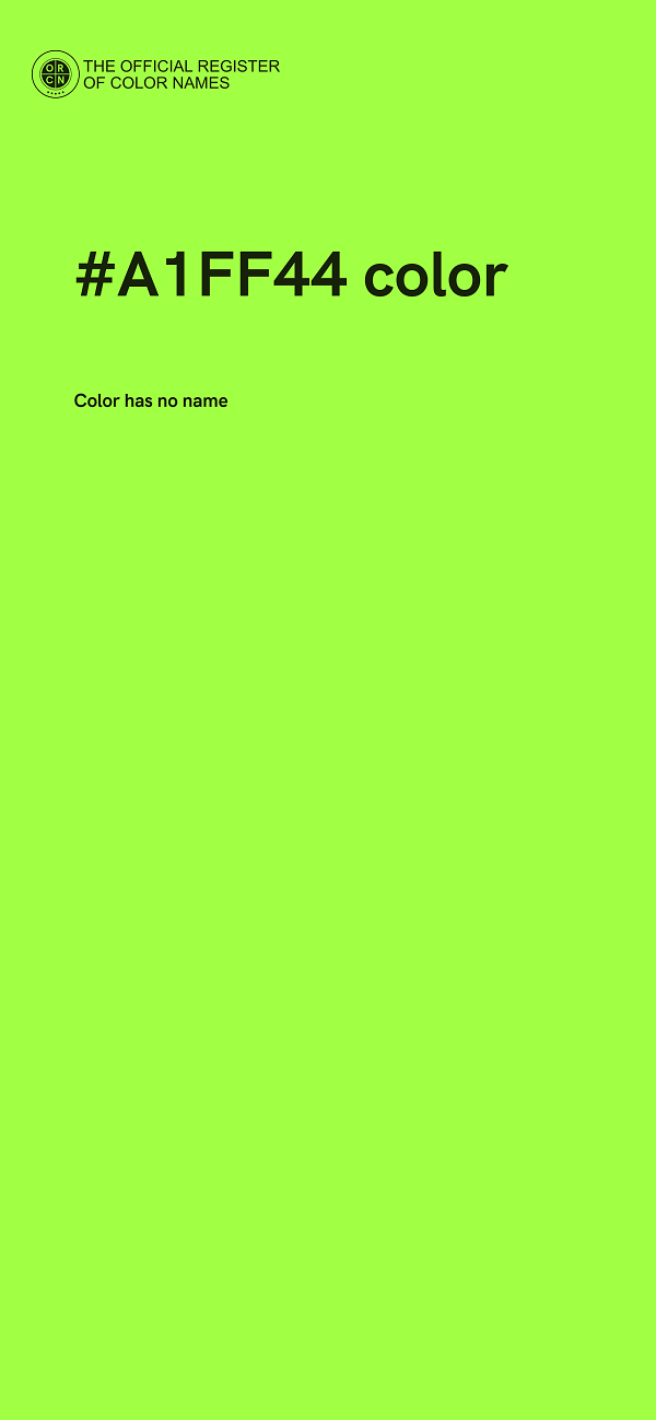 #A1FF44 color image
