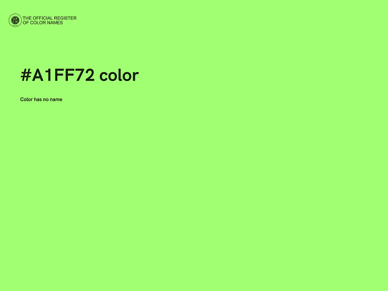 #A1FF72 color image