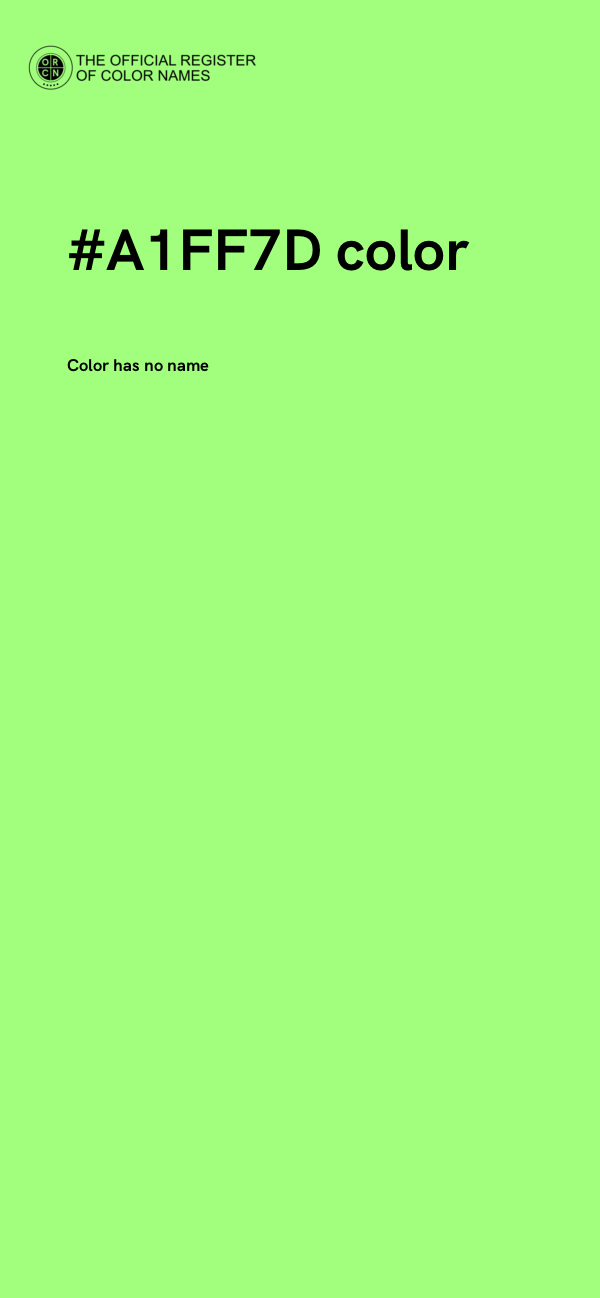 #A1FF7D color image