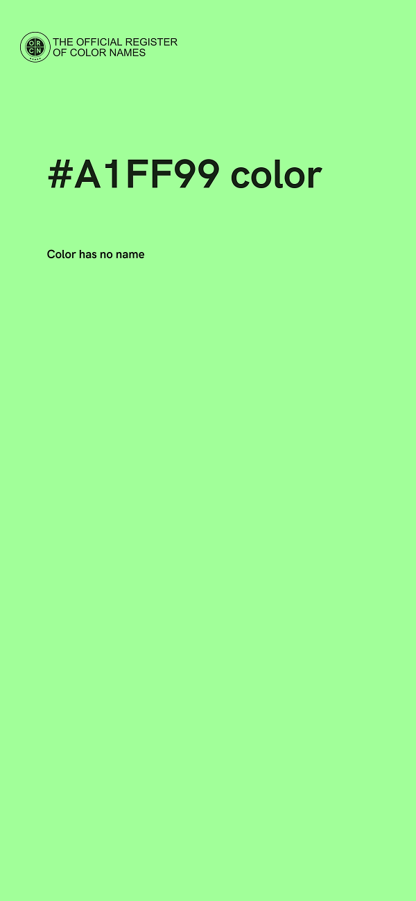 #A1FF99 color image