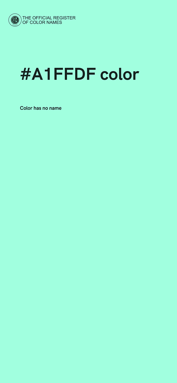 #A1FFDF color image
