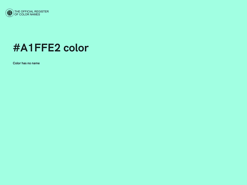 #A1FFE2 color image