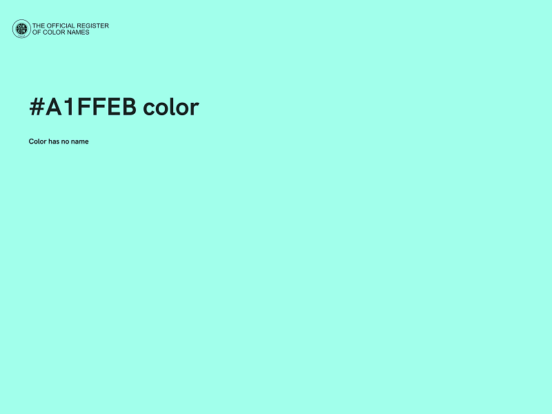 #A1FFEB color image