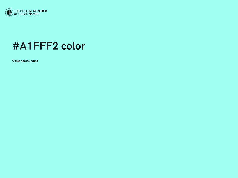 #A1FFF2 color image