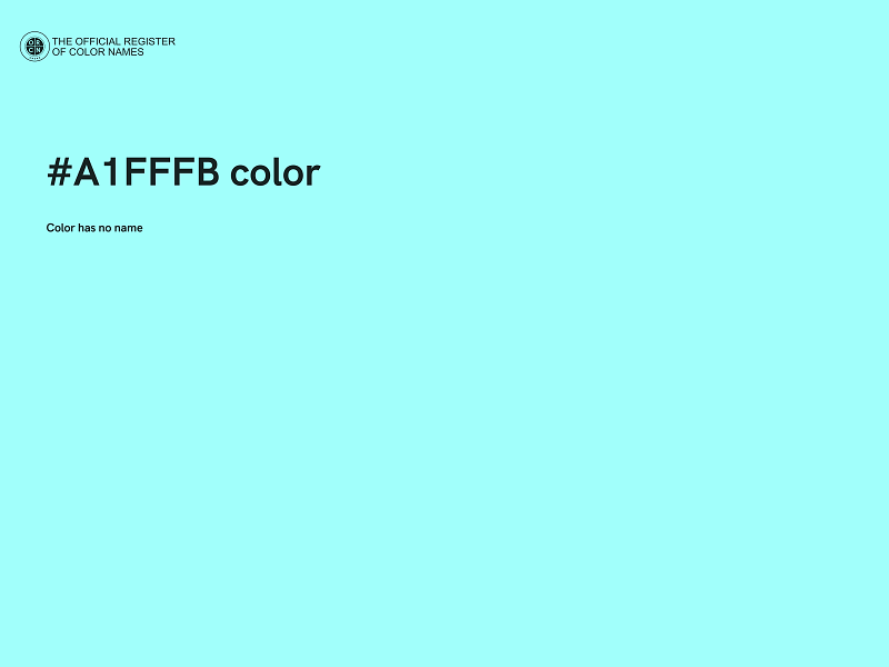 #A1FFFB color image