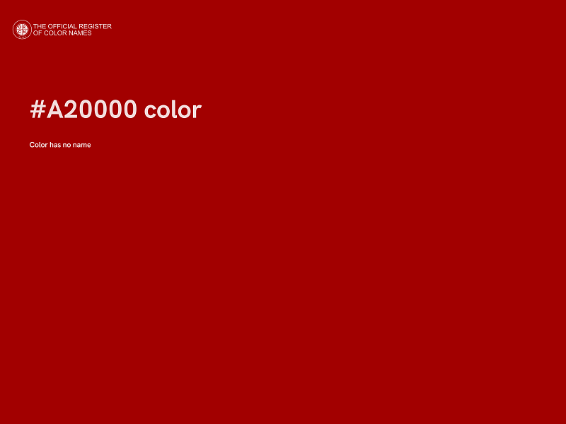 #A20000 color image