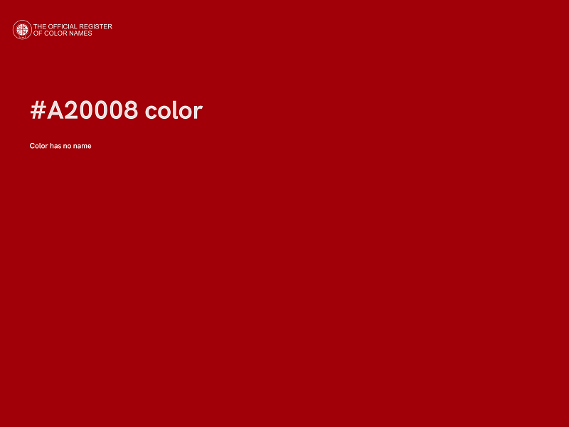 #A20008 color image