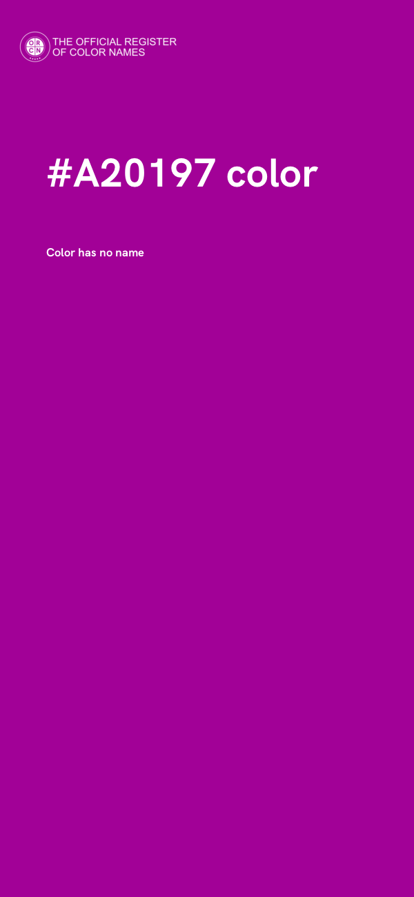 #A20197 color image