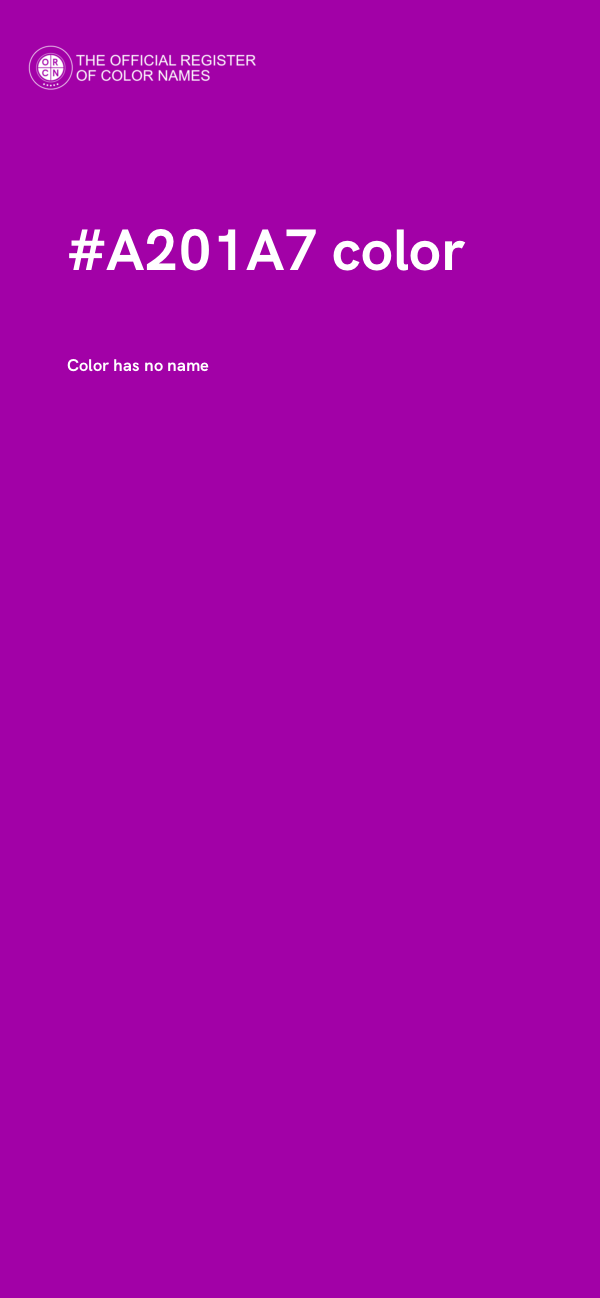 #A201A7 color image