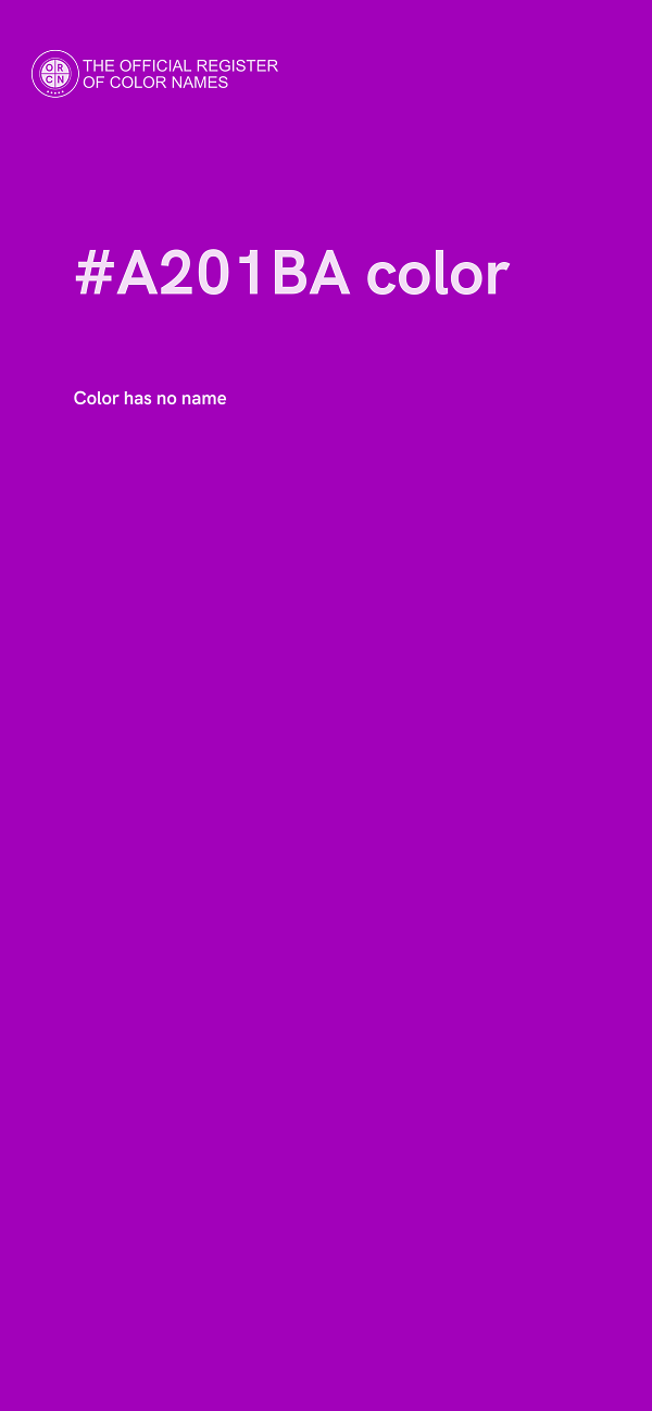 #A201BA color image