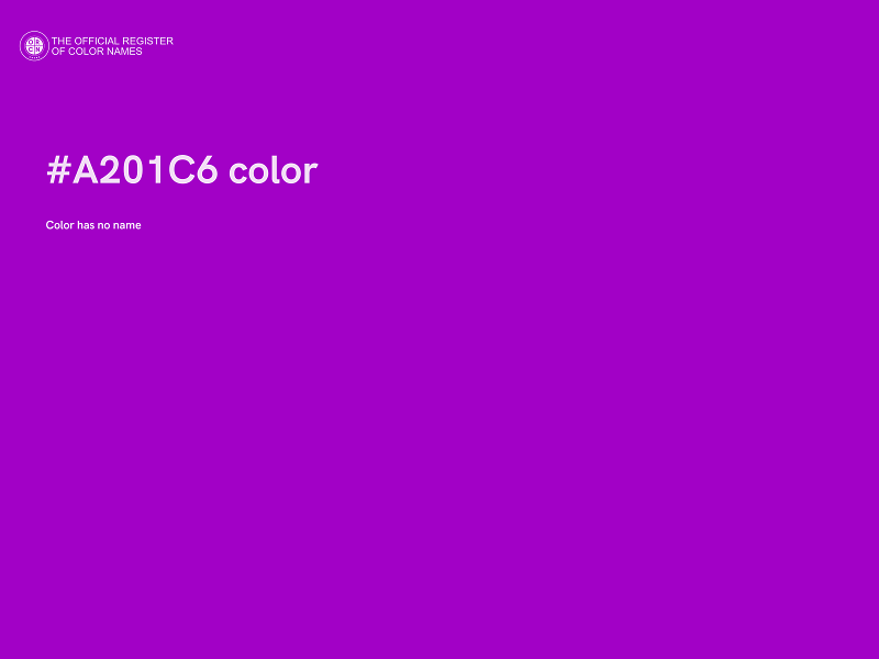 #A201C6 color image