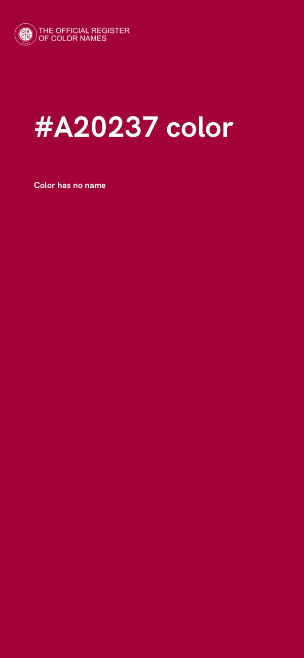 #A20237 color image