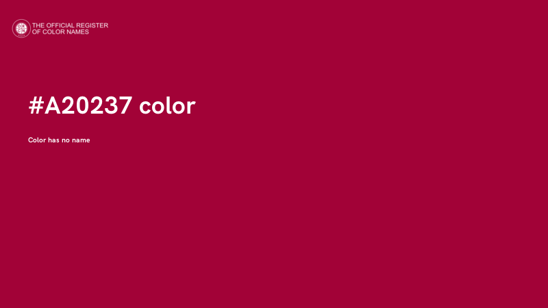#A20237 color image