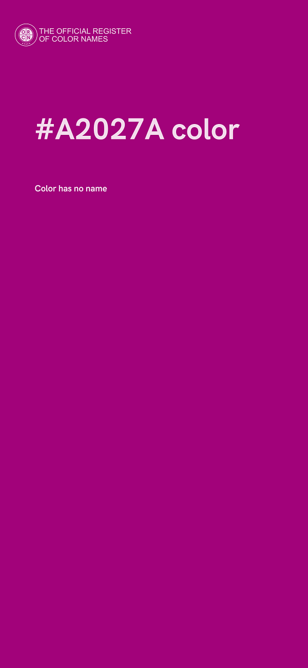 #A2027A color image