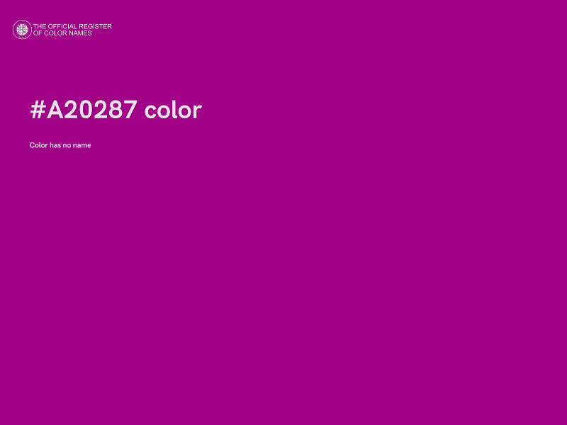 #A20287 color image