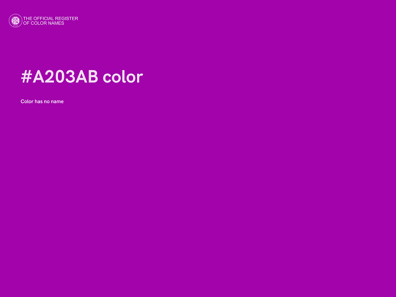 #A203AB color image