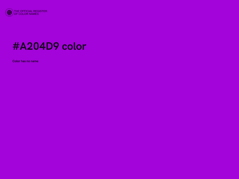#A204D9 color image