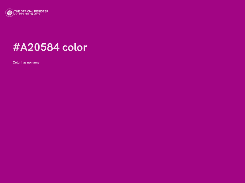 #A20584 color image