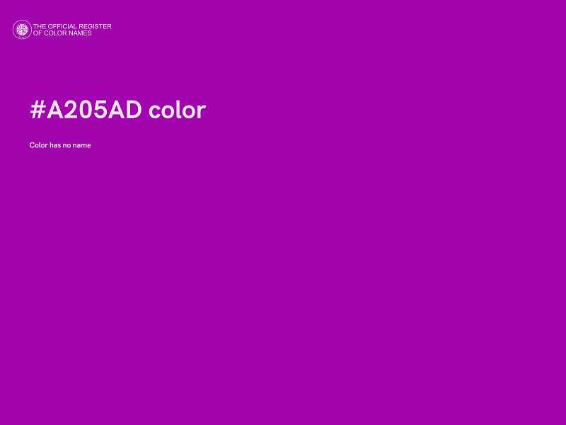 #A205AD color image