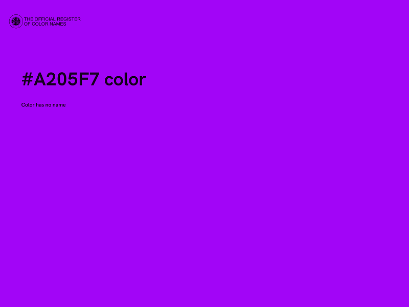 #A205F7 color image
