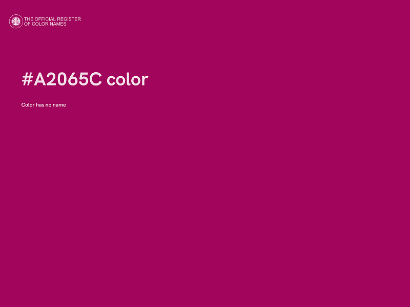 #A2065C color image