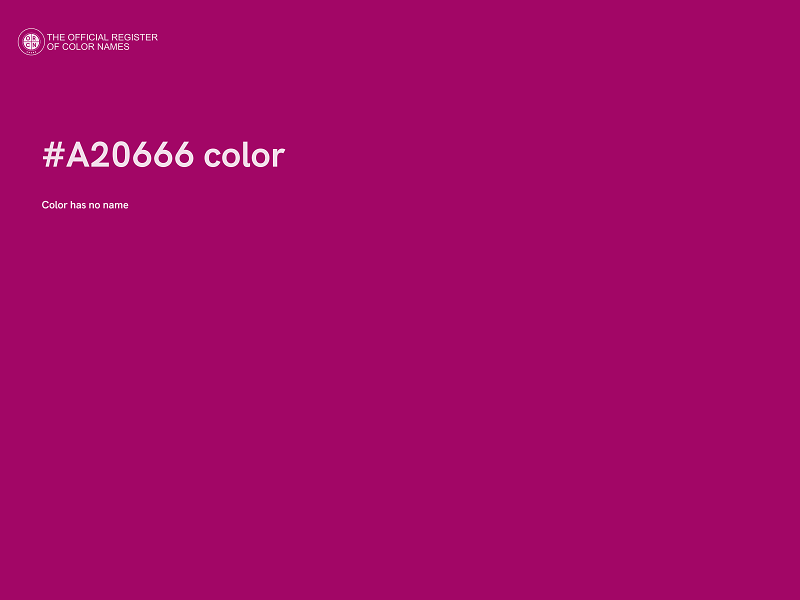 #A20666 color image