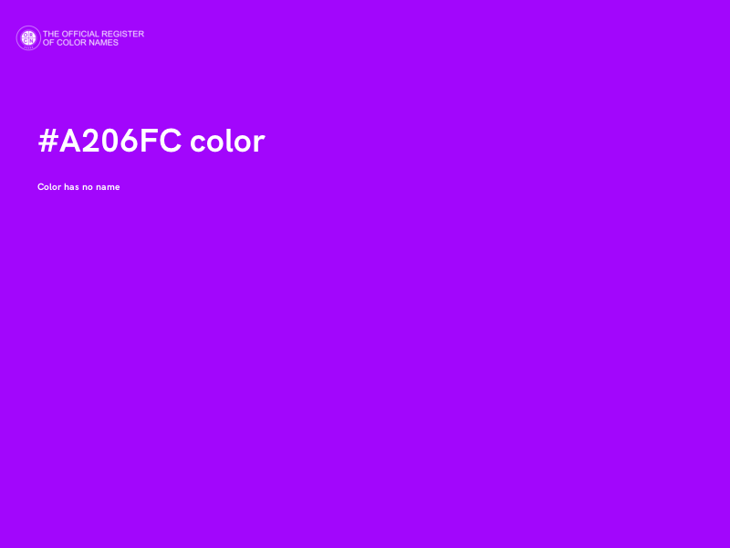 #A206FC color image