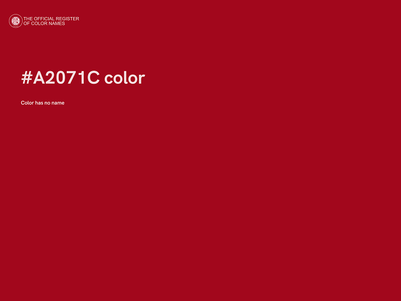 #A2071C color image